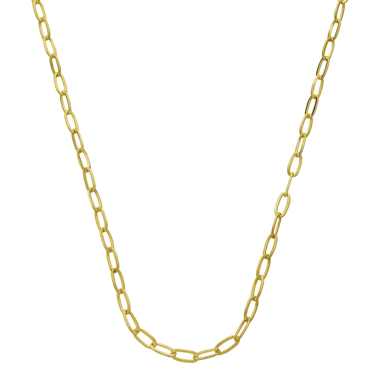 Foto 1 do Produto Gargantilha folheada a ouro com malha cartier de 5 mm