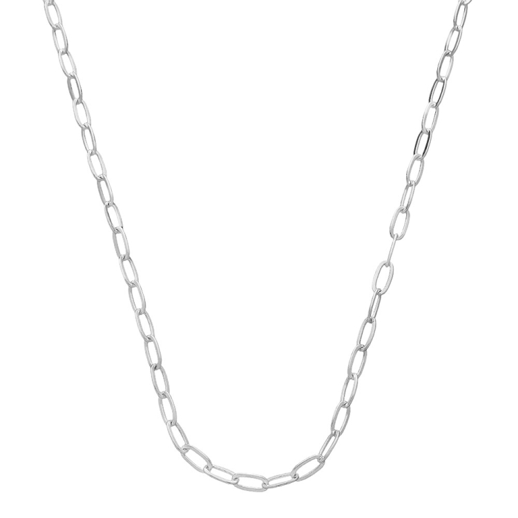 Foto 1 do Produto Gargantilha folheada a prata com malha cartier de 5 mm