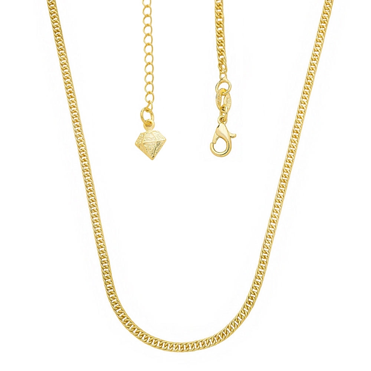 Foto 1 do Produto Gargantilha folheada a ouro com malha singapura de 2 mm