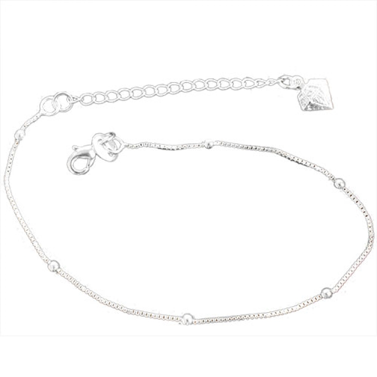 Foto 1 do Produto Pulseira folheada a prata com bolinhas