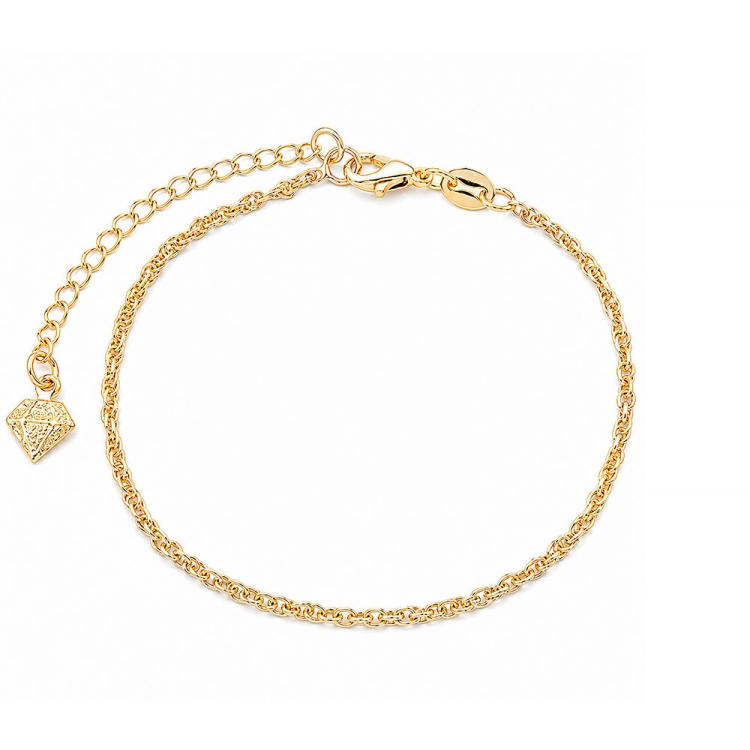 Foto 1 do Produto Pulseira folheada a ouro com malha meia corda