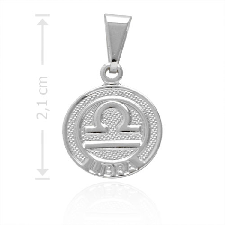 Foto 1 do Produto Pingente Zodíaco folheado a prata com o signo de Libra